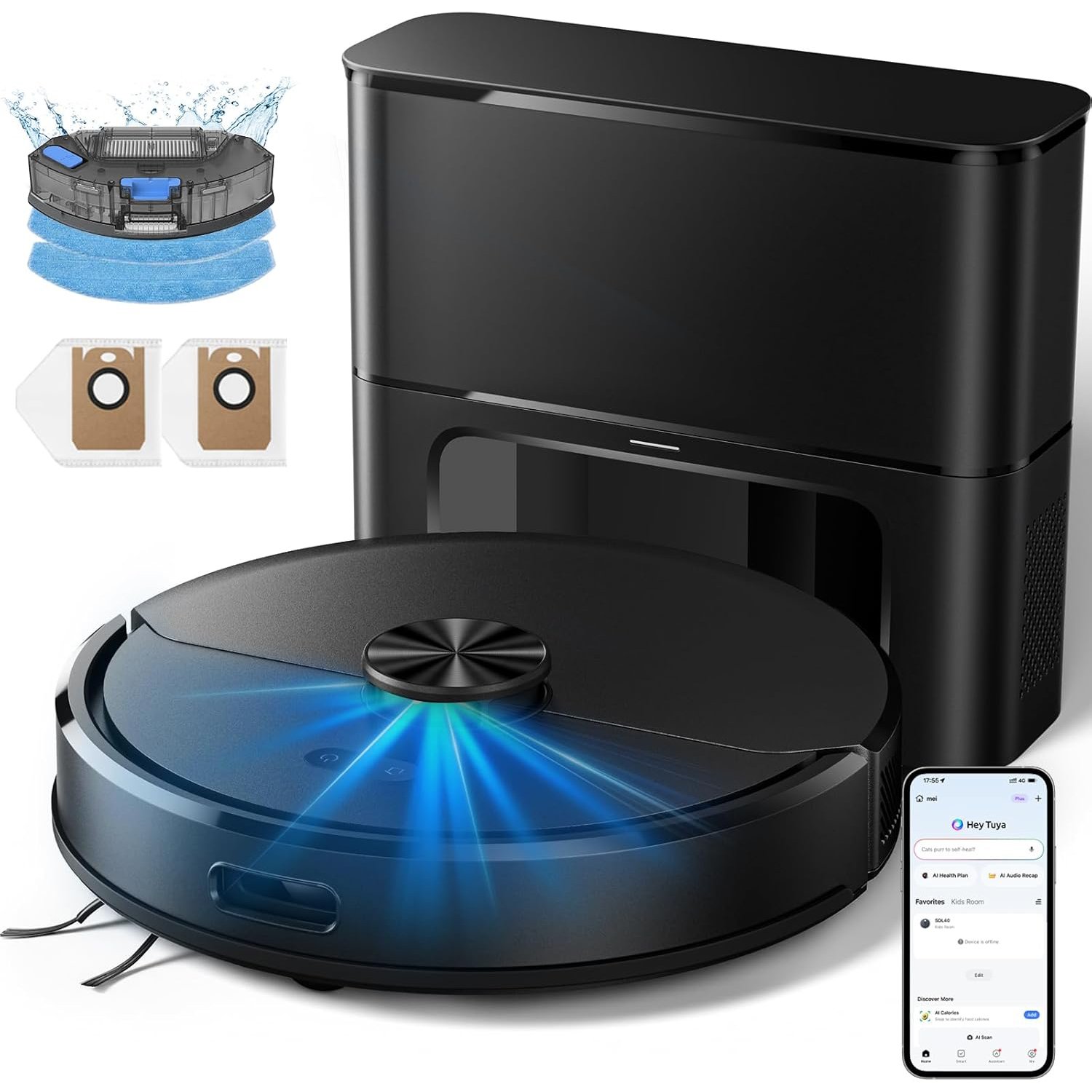 Kilgone SDL40 self-emptying robot vacuum 6000Pa